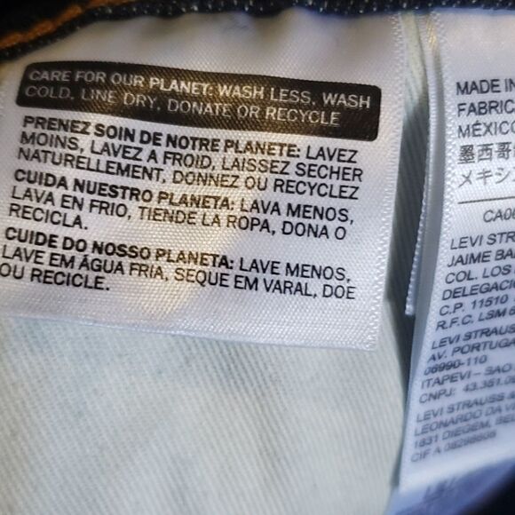 𝅺men's Levi's 541 42W 34L Dark Wash Denim Jeans - Picture 7 of 11